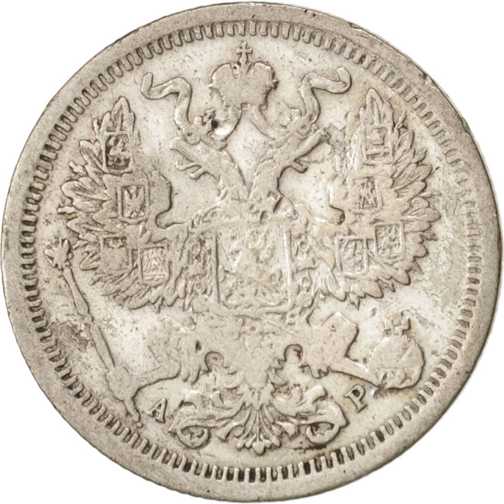 Russia, Nicholas II, 20 Kopeks, 1904, Saint-Petersburg, VF(20-25),Silver,KM22a.1