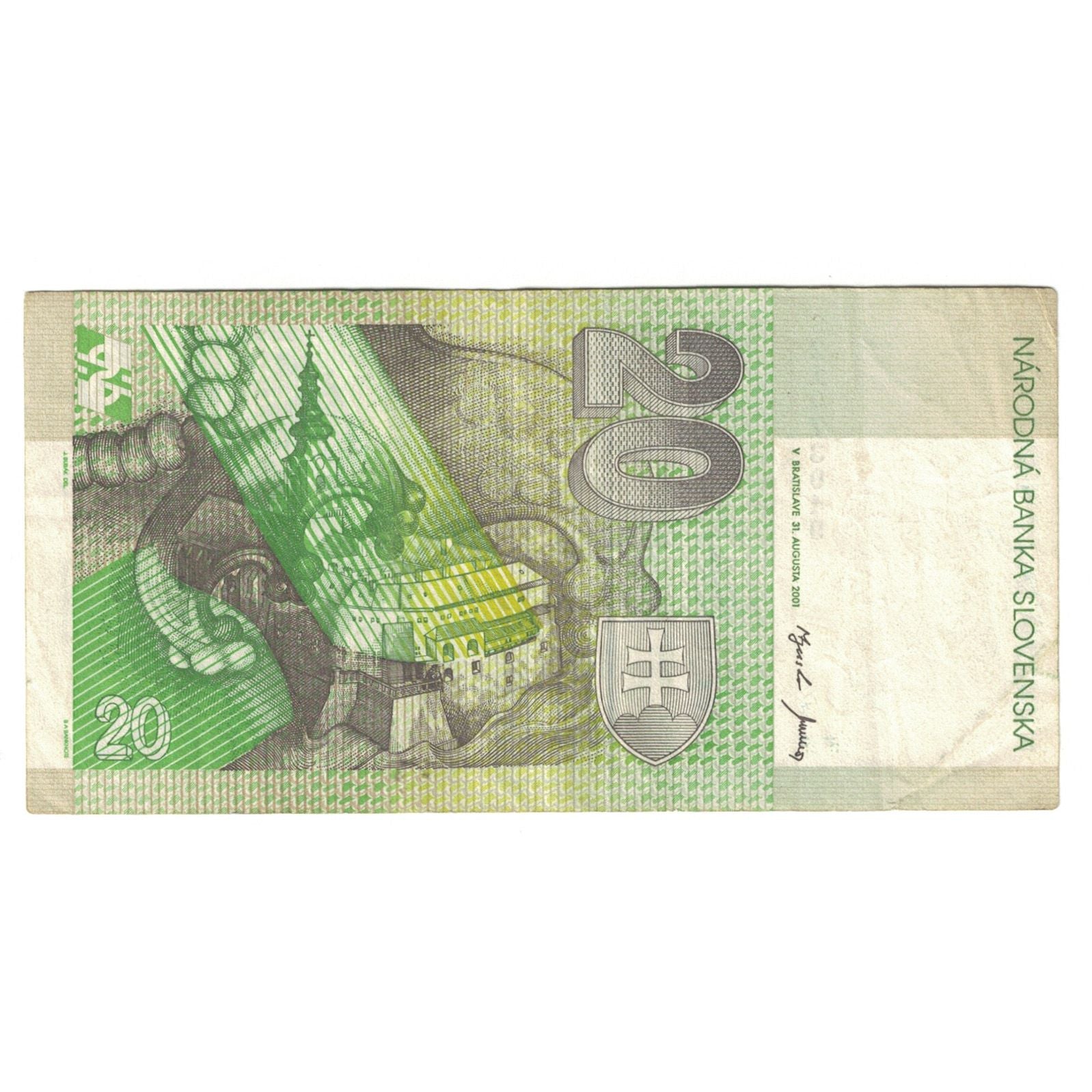 Banknote, Slovakia, 20 Korun, 2001, 2001-08-31, KM:20d, EF(40-45)
