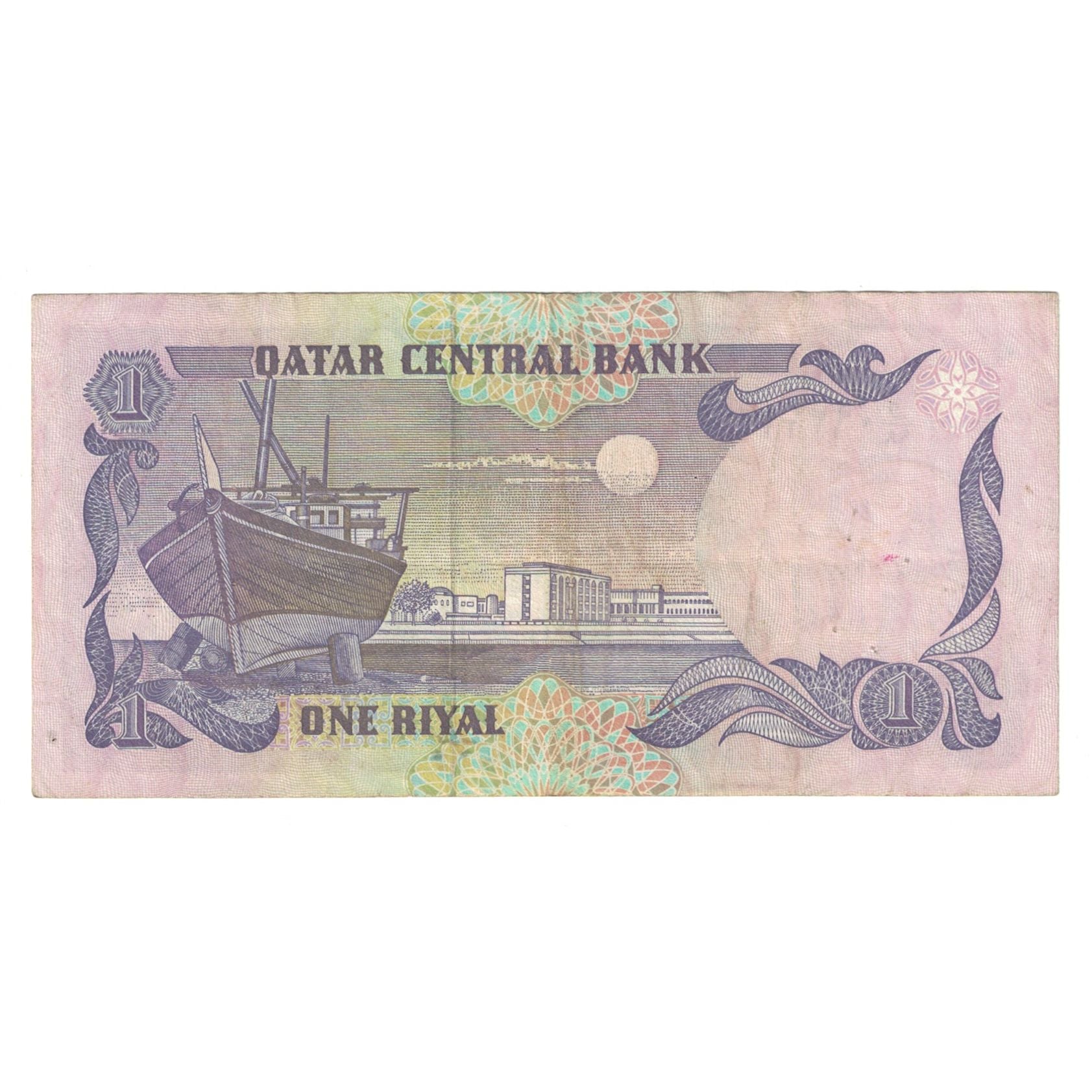Banknot, Katar, 1 Riyal, KM:13a, AU(55-58)