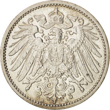 GERMANY - EMPIRE, Wilhelm II, Mark, 1910, Berlin, EF(40-45), Silver, KM:14