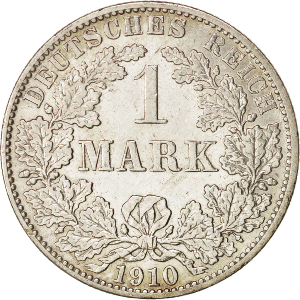 GERMANY - EMPIRE, Wilhelm II, Mark, 1910, Berlin, EF(40-45), Silver, KM:14