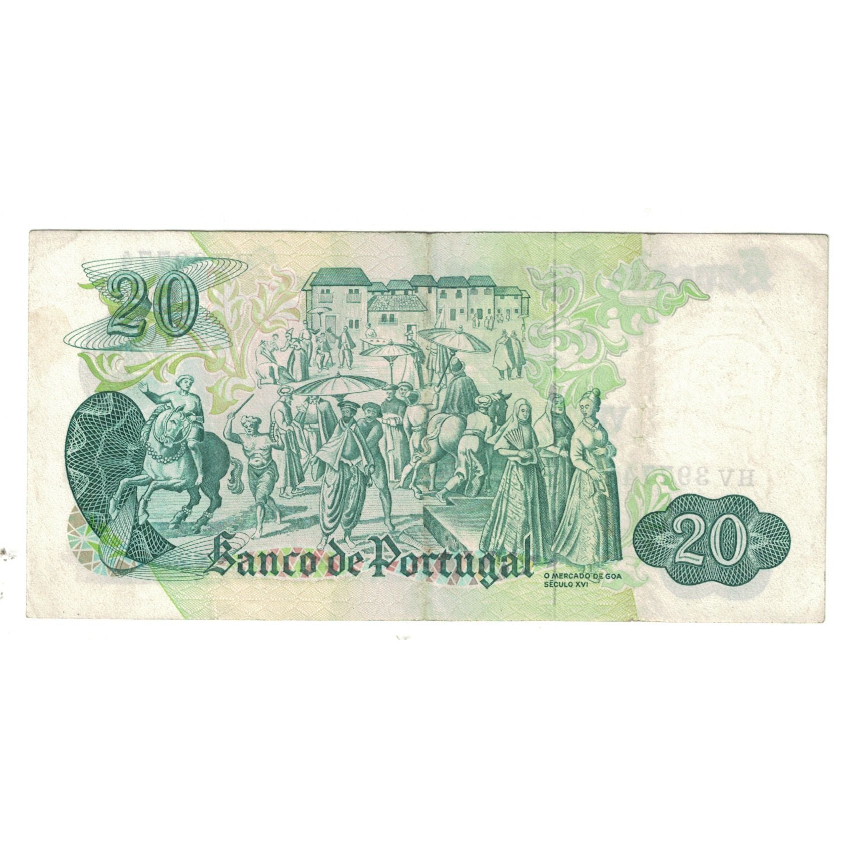 Banknote, Portugal, 20 Escudos, 1971, 1971-07-27, KM:173, EF(40-45)