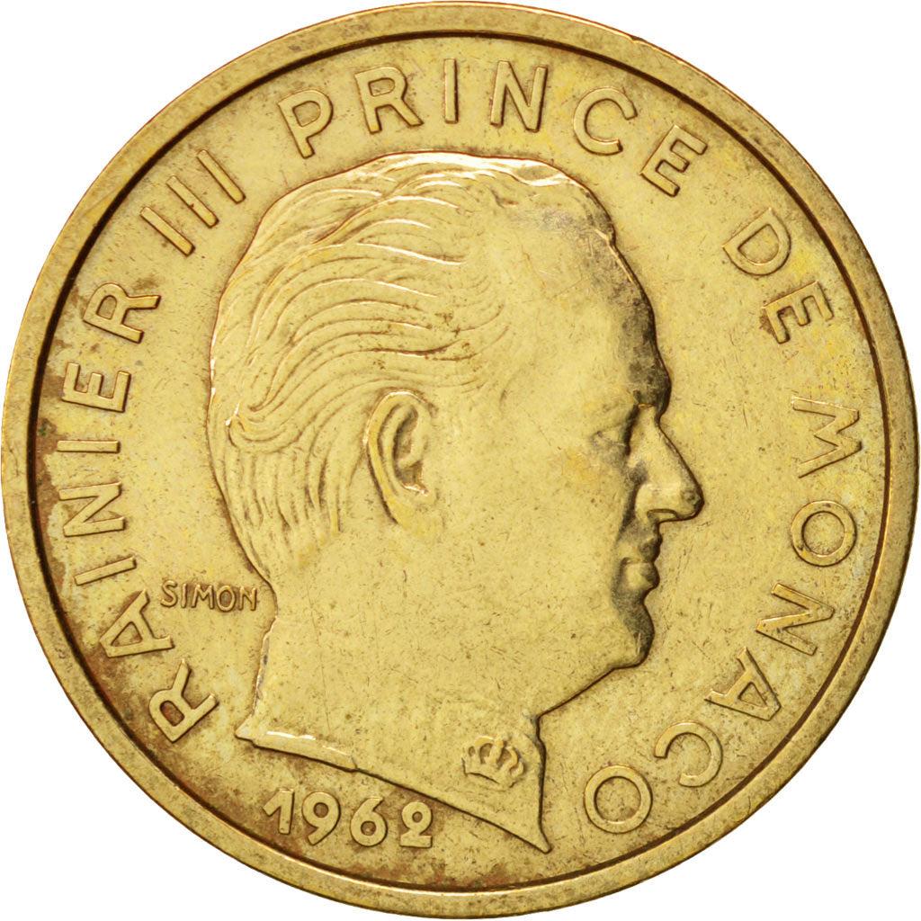Monaco, Rainier III, 10 Centimes, 1962, SUP, Aluminum-Bronze,KM:142,GadouryMC146