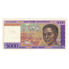 Banknote, Madagascar, 5000 Francs = 1000 Ariary, Undated (1995), KM:78b