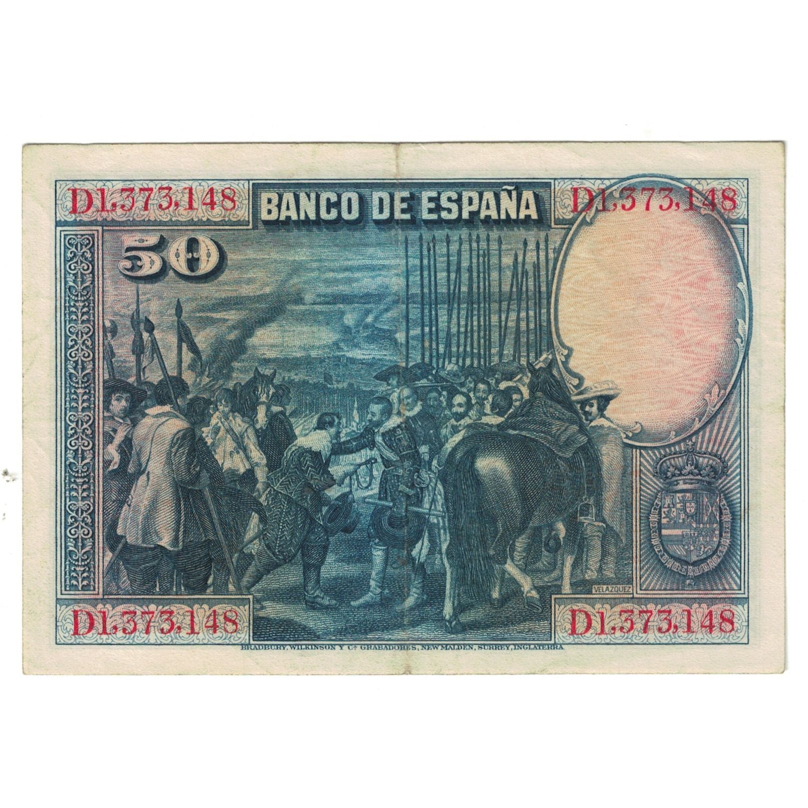 Banknote, Spain, 50 Pesetas, 1928-08-15, KM:75a, EF(40-45)