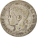 Spain, Alfonso XIII, Peseta, 1900, Madrid, VF(20-25), Silver, KM:706