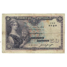 Banconote, Portogallo, 50 Centavos, 1918, 1918-06-05, KM:112a, MB