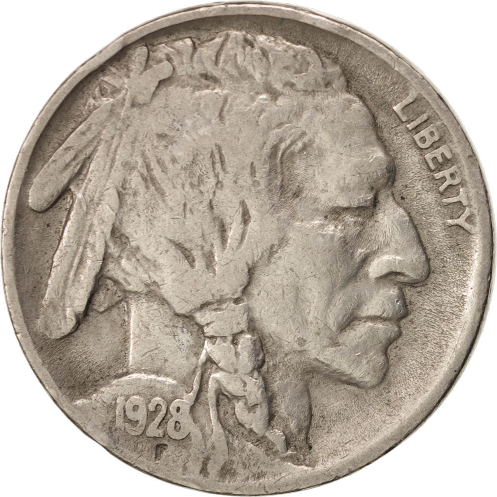 Vereinigte Staaten, Buffalo Nickel, 5 Cents, 1928, U.S. Mint, Philadelphia,KM134