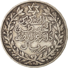 Marocco, 'Abd al-Hafiz, 1/2 Rial, 5 Dirhams, 1911, bi-Bariz, Paris, BB, Argen...