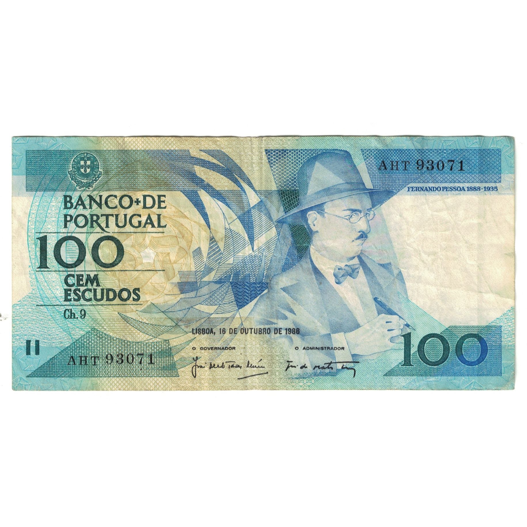 Banknote, Portugal, 100 Escudos, 1986, 1986-10-16, KM:179a, EF(40-45)