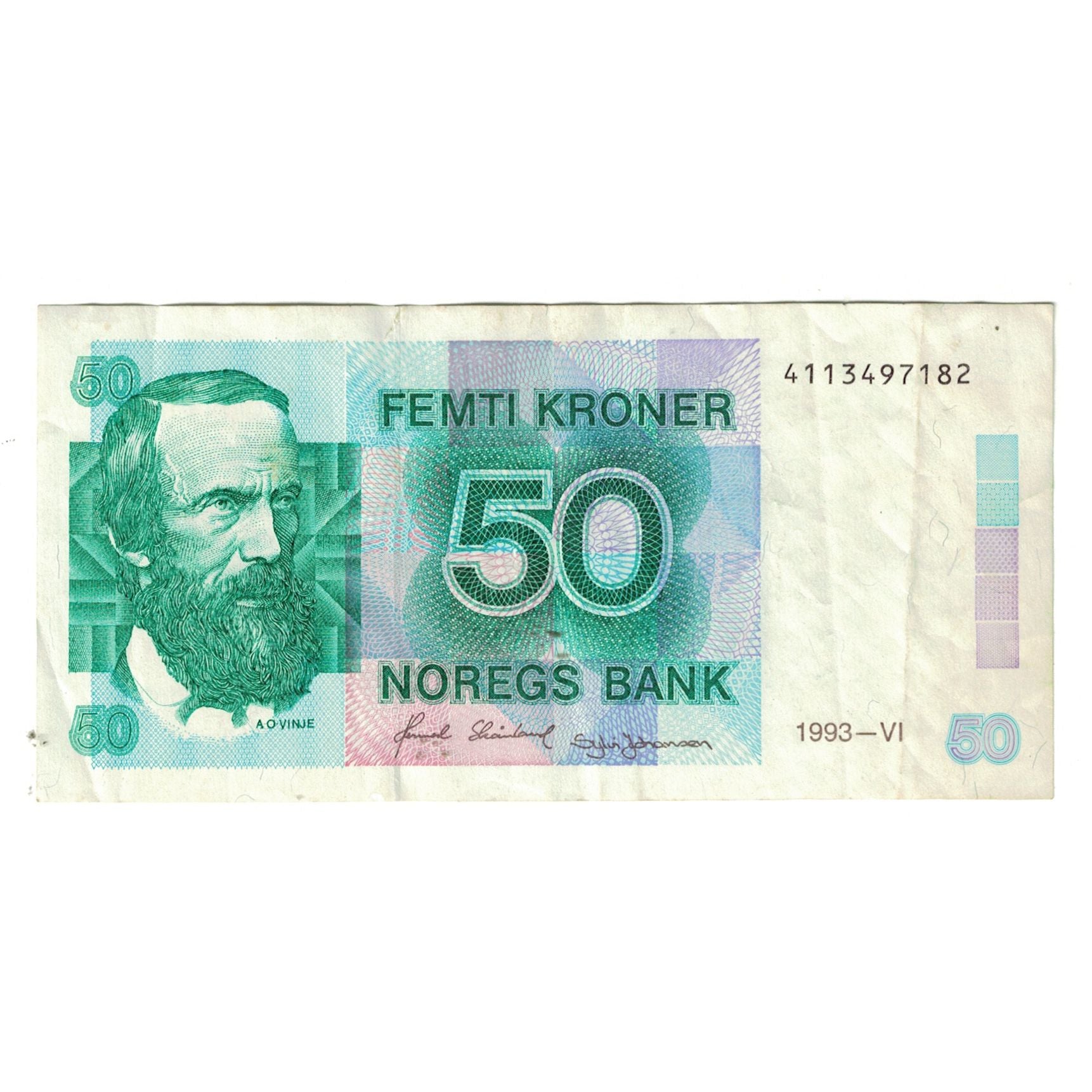 Banknote, Norway, 50 Kroner, 1993, KM:42e, EF(40-45)