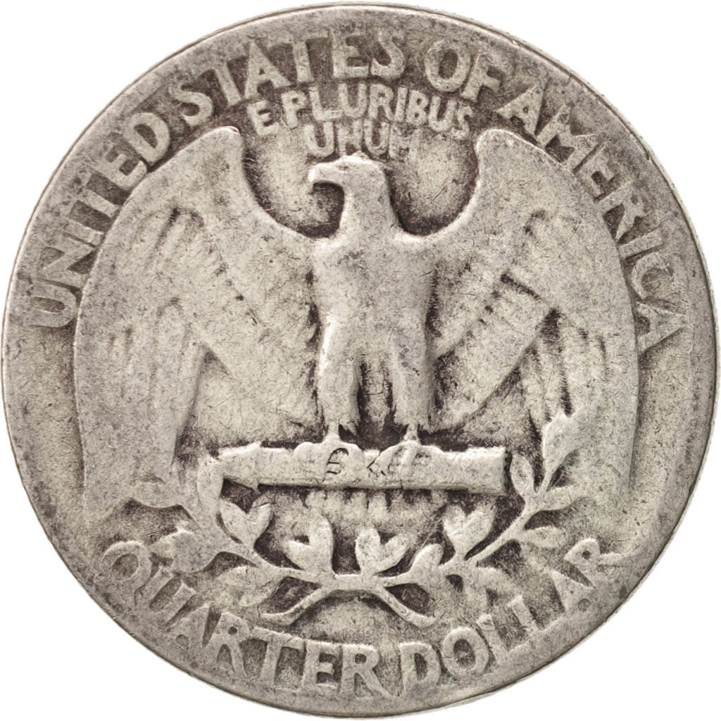 United States, Washington Quarter, 1945, U.S. Mint, Philadelphia,VF(20-25),KM164