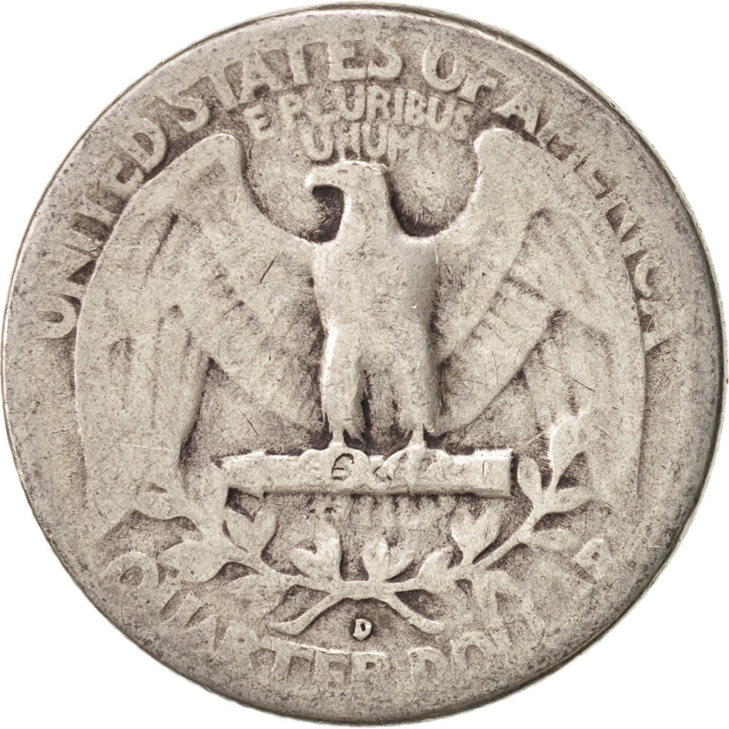 United States, Washington Quarter, 1948, U.S. Mint, Denver, VF(20-25), KM 164