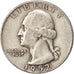 United States, Washington Quarter, 1952,U.S. Mint,San Francisco, EF(40-45),KM164