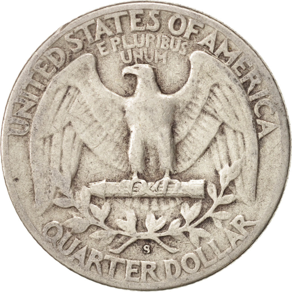 United States, Washington Quarter, 1952,U.S. Mint,San Francisco, EF(40-45),KM164