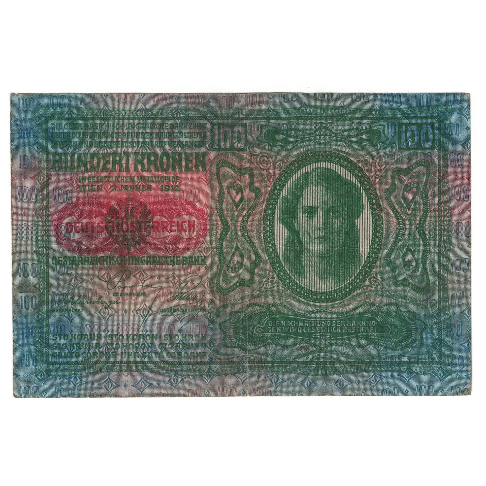 Banknote, Austria, 100 Kronen, 1912, KM:12, EF(40-45)