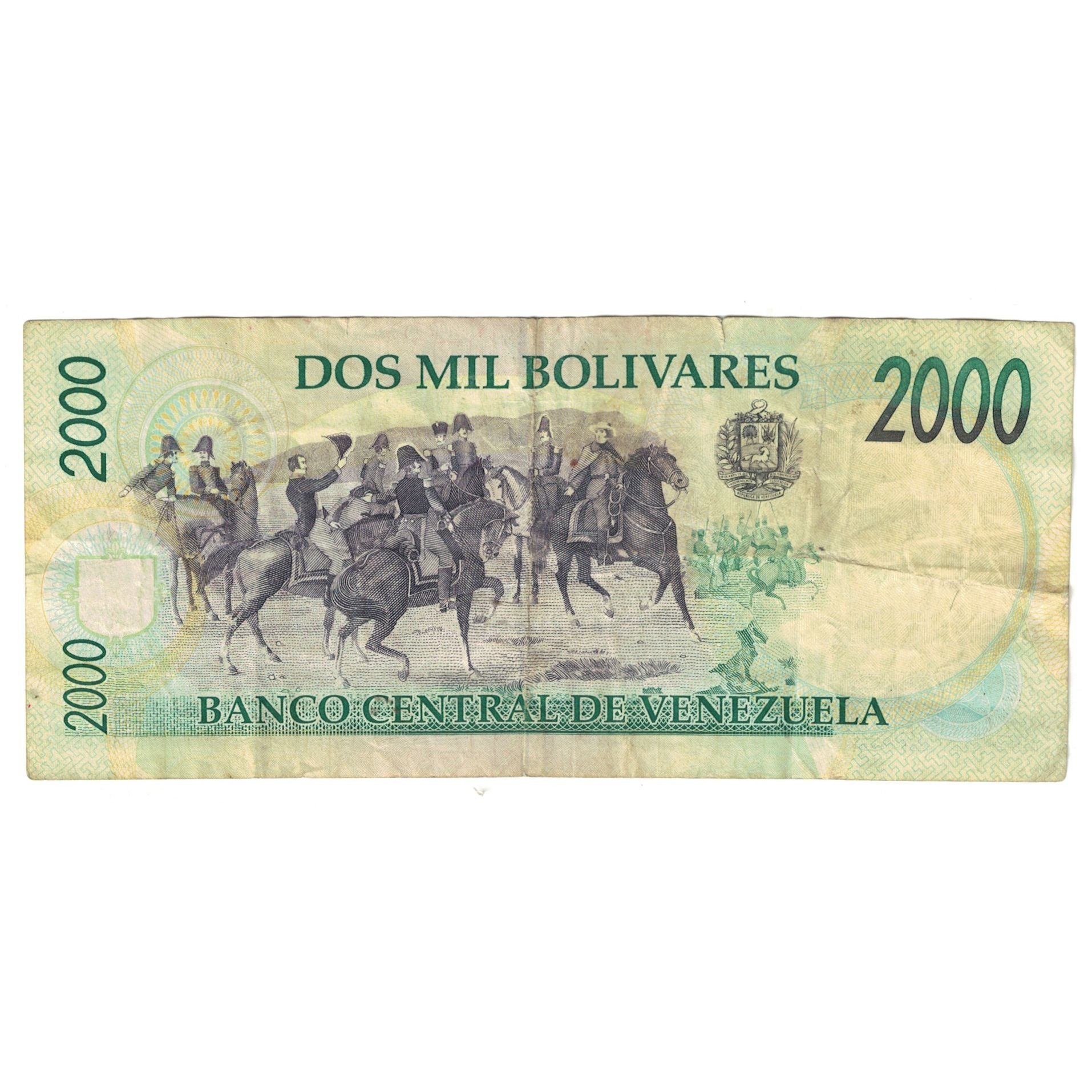 Geldschein, Venezuela, 2000 Bolivares, 1997, 1997-06-16, KM:77a, SS