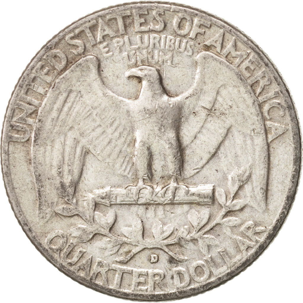 United States, Washington Quarter, 1960, U.S. Mint, Denver, EF(40-45), KM 164