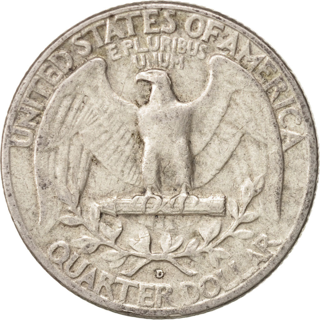 United States, Washington Quarter, 1963, U.S. Mint, Denver, EF(40-45), KM 164