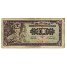 Billete, 1000 Dinara, 1955, Yugoslavia, 1955-05-01, KM:71a, BC