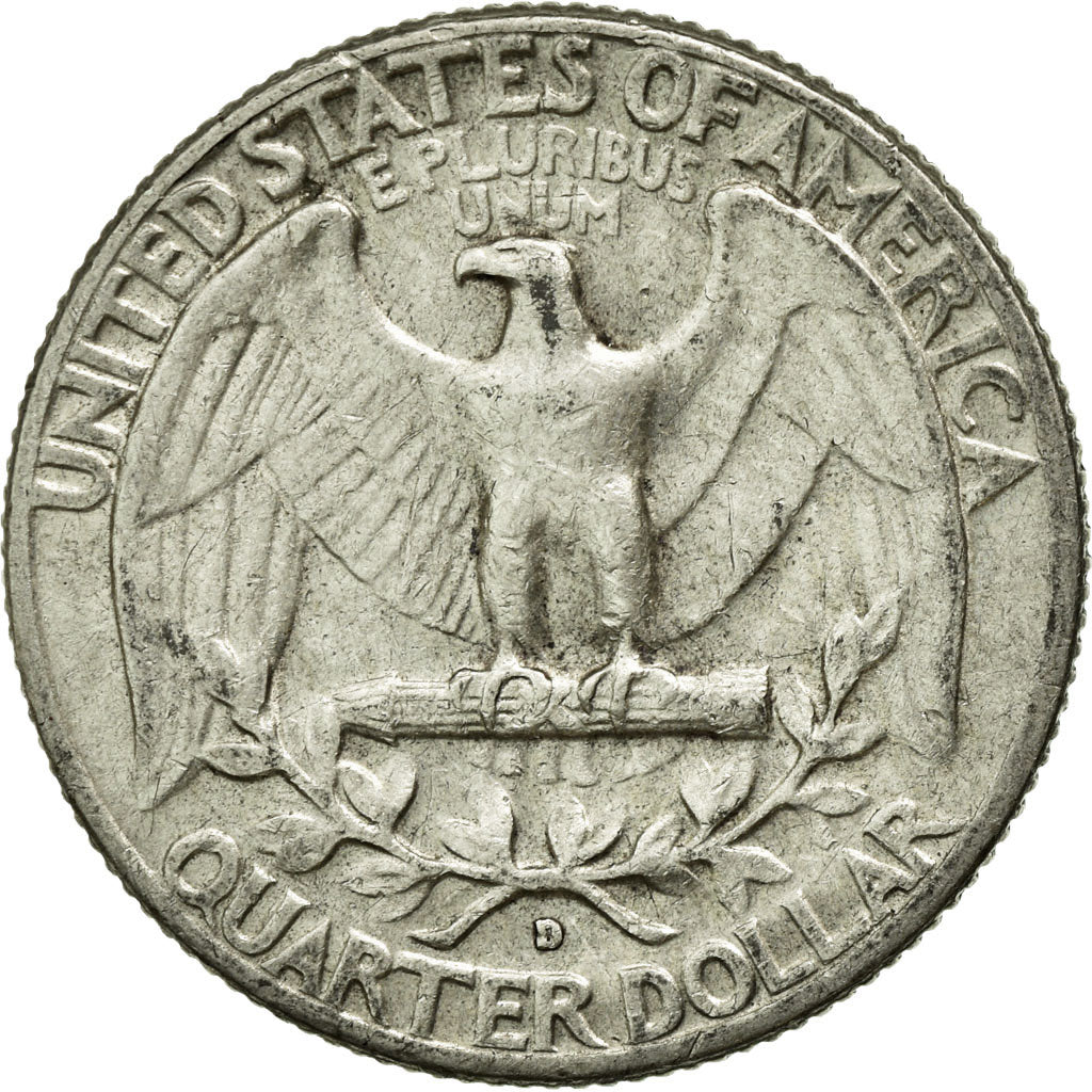 Coin, United States, Washington Quarter, Quarter, 1964, U.S. Mint, Denver