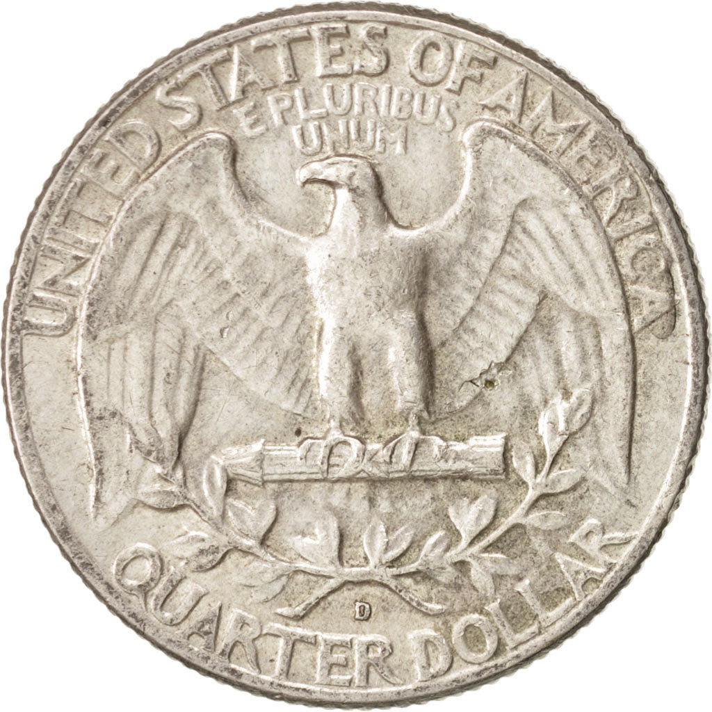 United States, Washington Quarter, 1964, U.S. Mint, Denver, EF(40-45),KM164