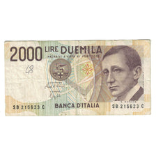 Banknote, Italy, 2000 Lire, 1990, 1990-10-03, KM:115, VF(20-25)