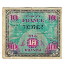 France, 10 Francs, 1944, TB, Fayette:VF18.1, KM:116a