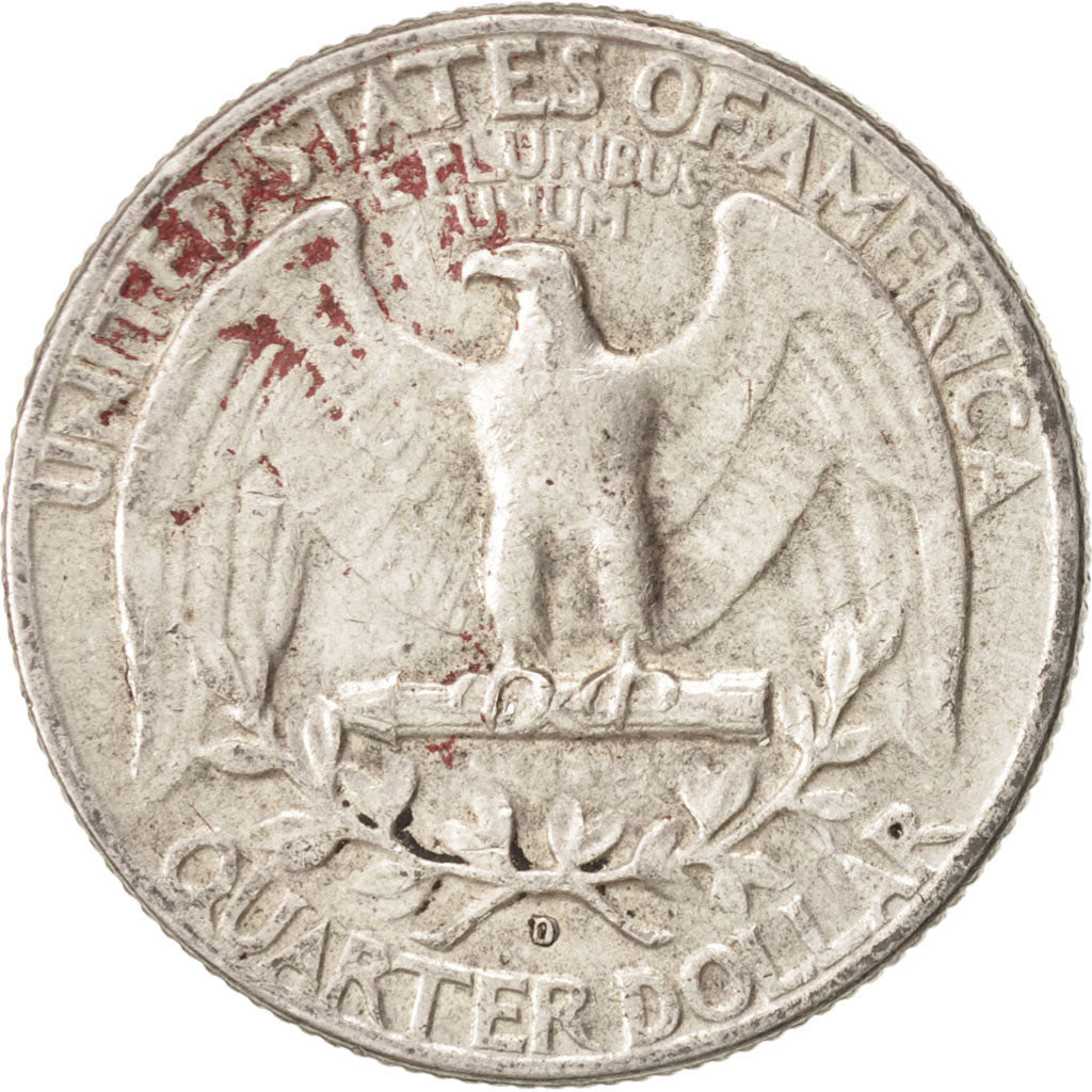 United States, Washington Quarter, 1964, U.S. Mint, Denver, EF(40-45),KM164
