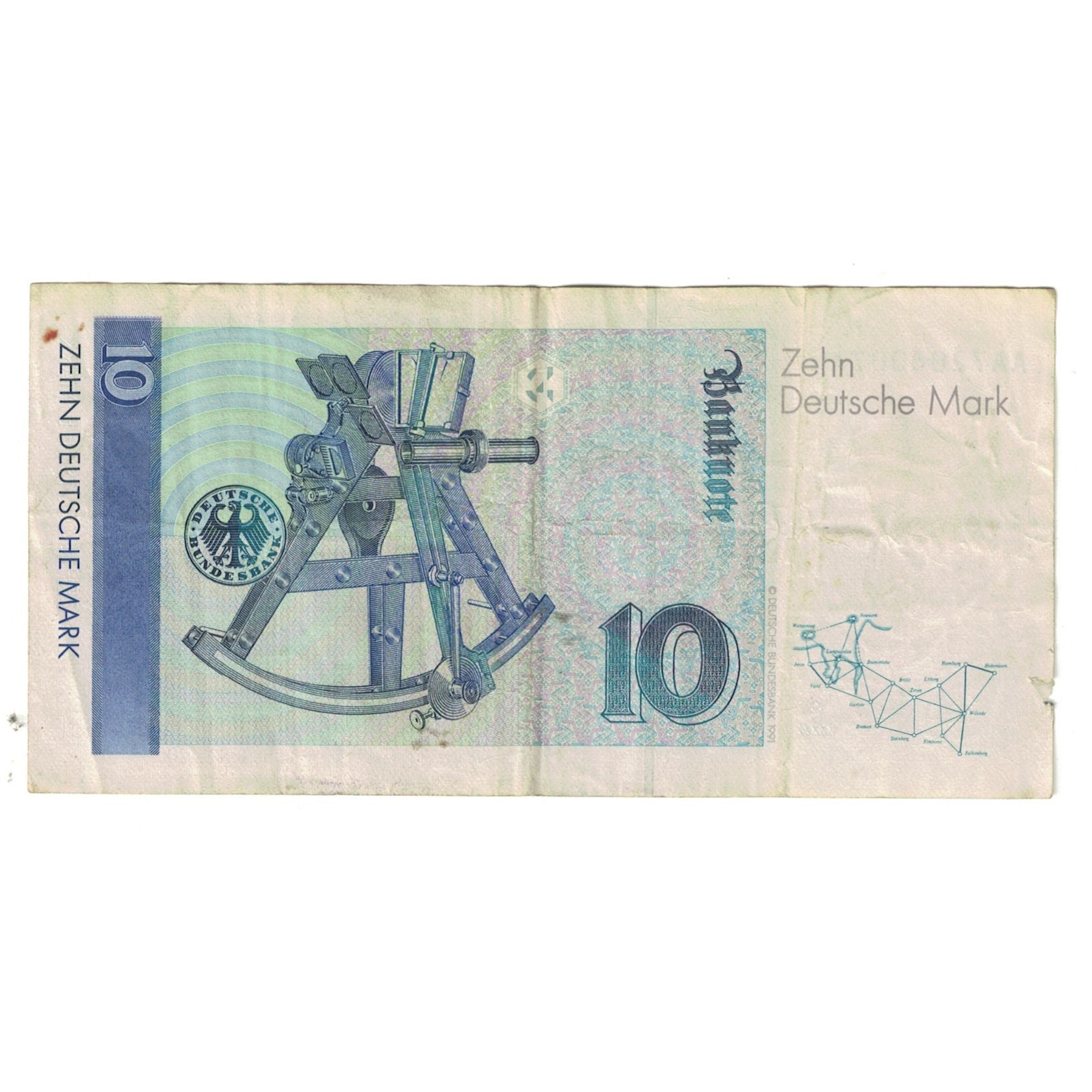 Banknote, GERMANY - FEDERAL REPUBLIC, 10 Deutsche Mark, 1989, 1989-01-02