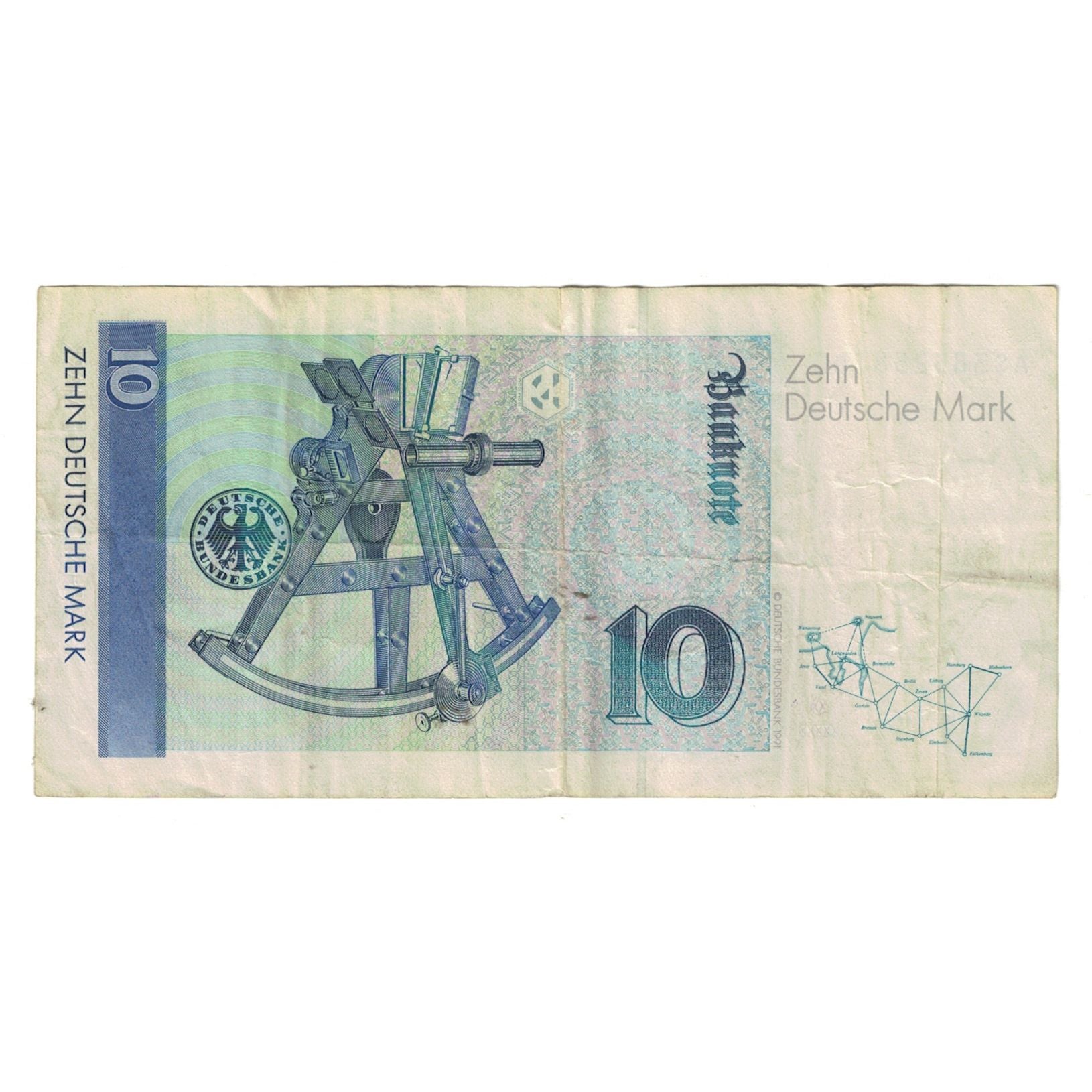 Banknote, GERMANY - FEDERAL REPUBLIC, 10 Deutsche Mark, 1989, 1989-01-02