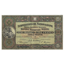Banknote, Switzerland, 5 Franken, 1947, 1947-10-16, KM:11m, EF(40-45)