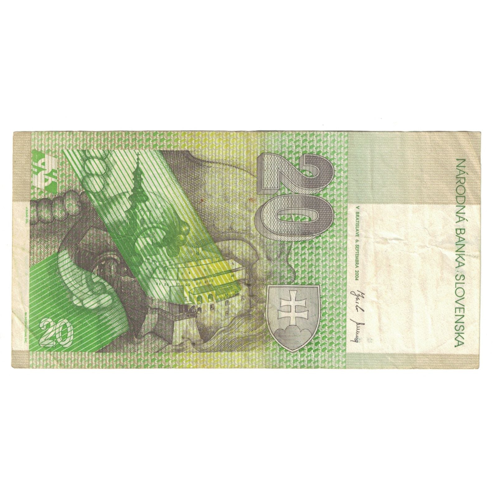 Banknote, Slovakia, 20 Korun, 2004, 2004-09-06, KM:20f, EF(40-45)