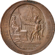 France, 5 Sols, 1792, VF(30-35), Bronze, KM:Tn34, Brandon:224c