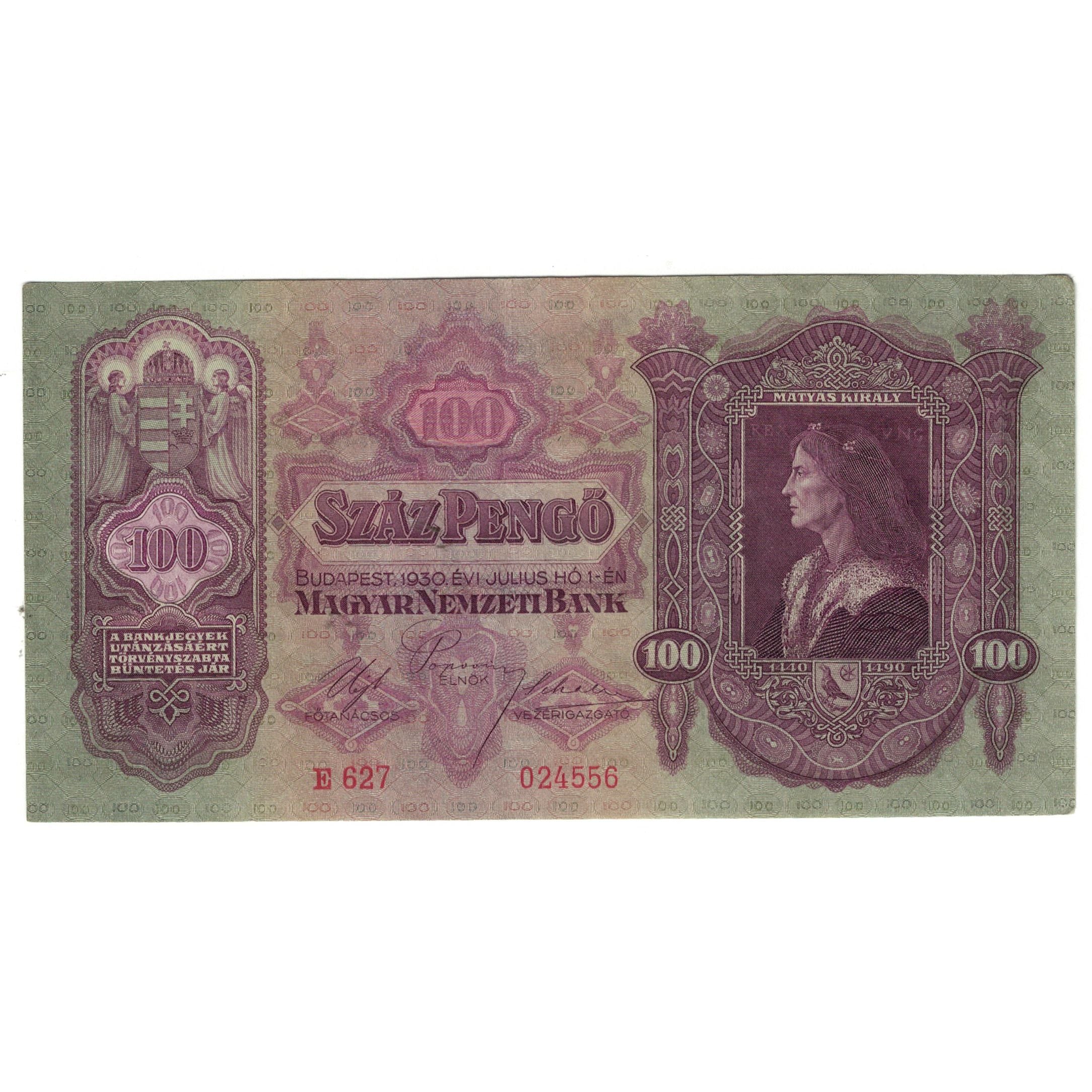 Banknote, Hungary, 100 Pengö, 1930, 1930-07-01, KM:112, EF(40-45)