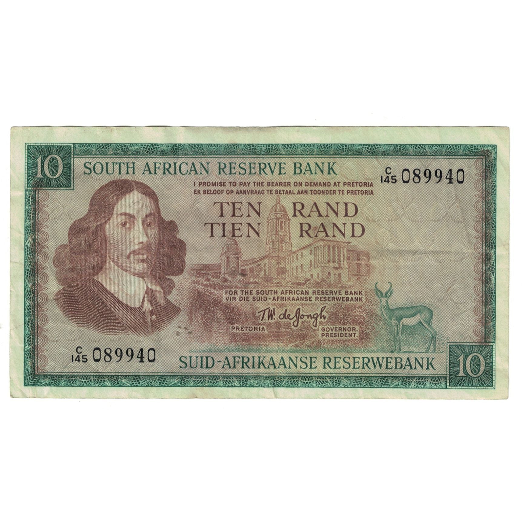 Banknote, South Africa, 10 Rand, KM:113c, EF(40-45)