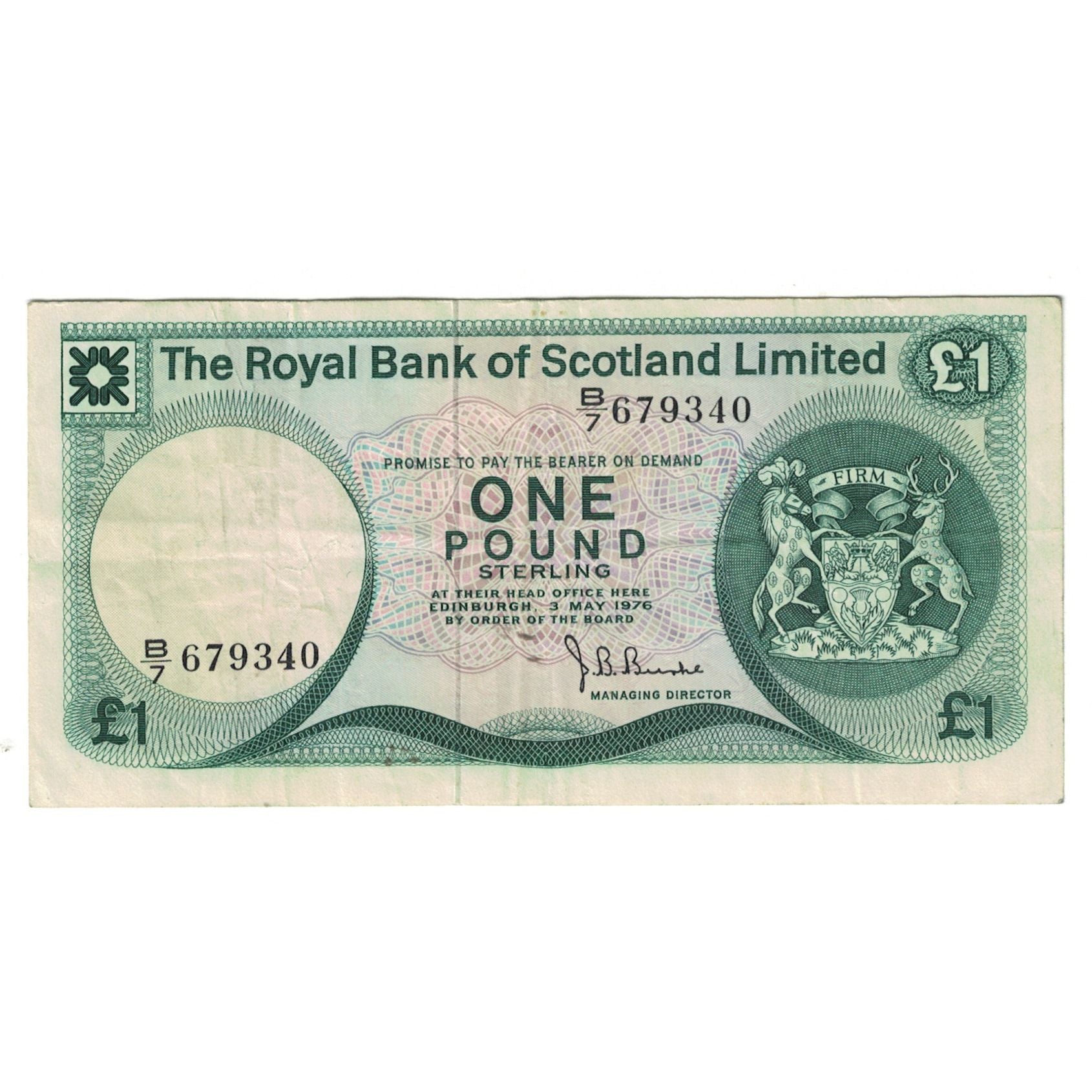 Banknote, Scotland, 1 Pound, 1976, 1976-05-03, KM:336a, EF(40-45)