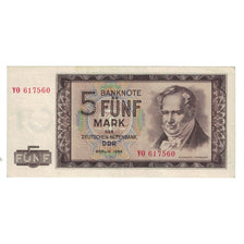 Banconote, Germania - Repubblica Democratica, 5 Mark, 1964, KM:22a, BB