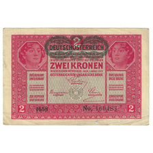 Banknote, Austria, 2 Kronen, 1917, 1917-03-01, KM:21, EF(40-45)