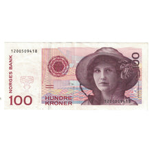 Geldschein, Norwegen, 100 Kroner, 1999, KM:47b, VZ