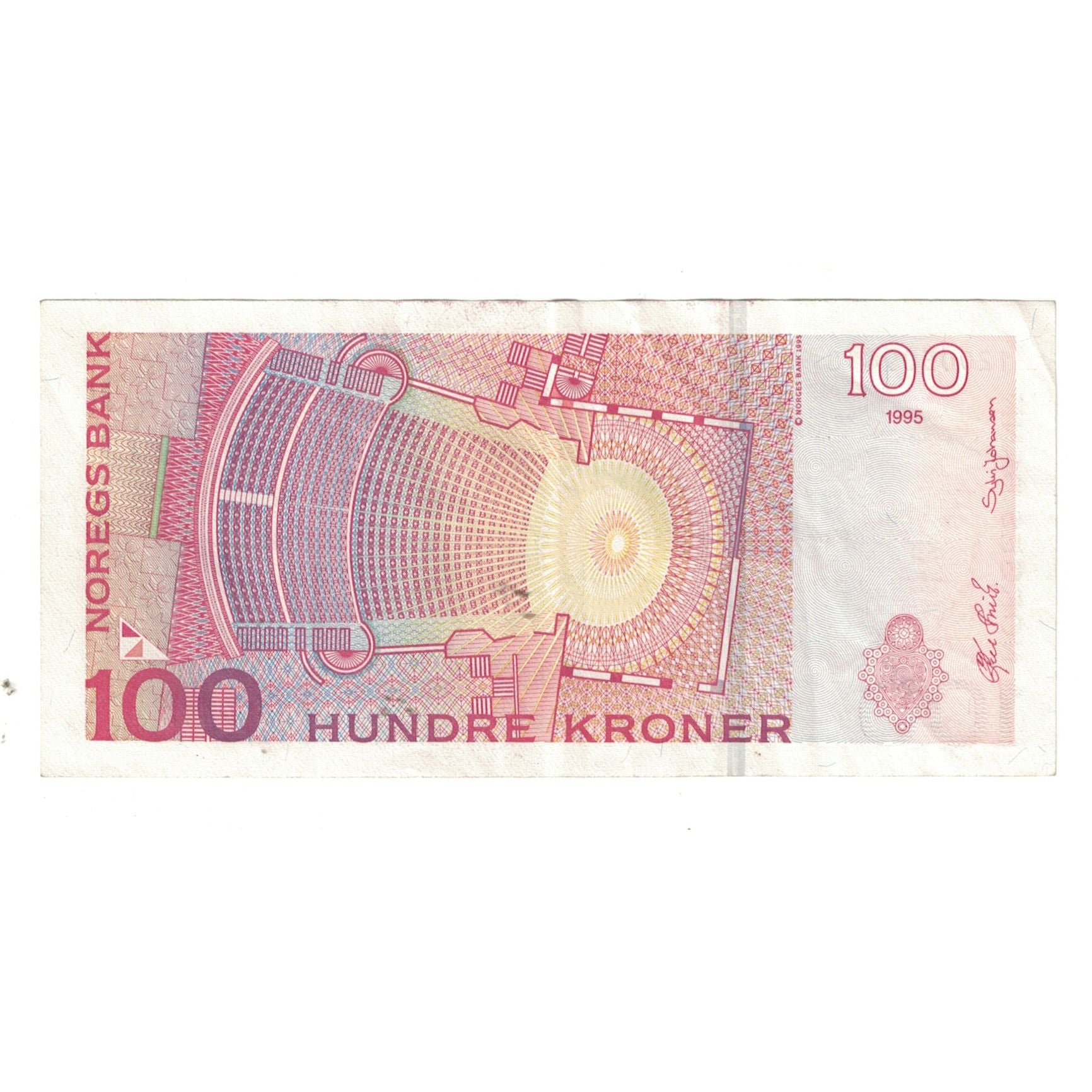 Geldschein, Norwegen, 100 Kroner, 1999, KM:47b, VZ