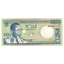 Nota, República Democrática do Congo, 1000 Francs, 1964, 1964-08-01, KM:8a