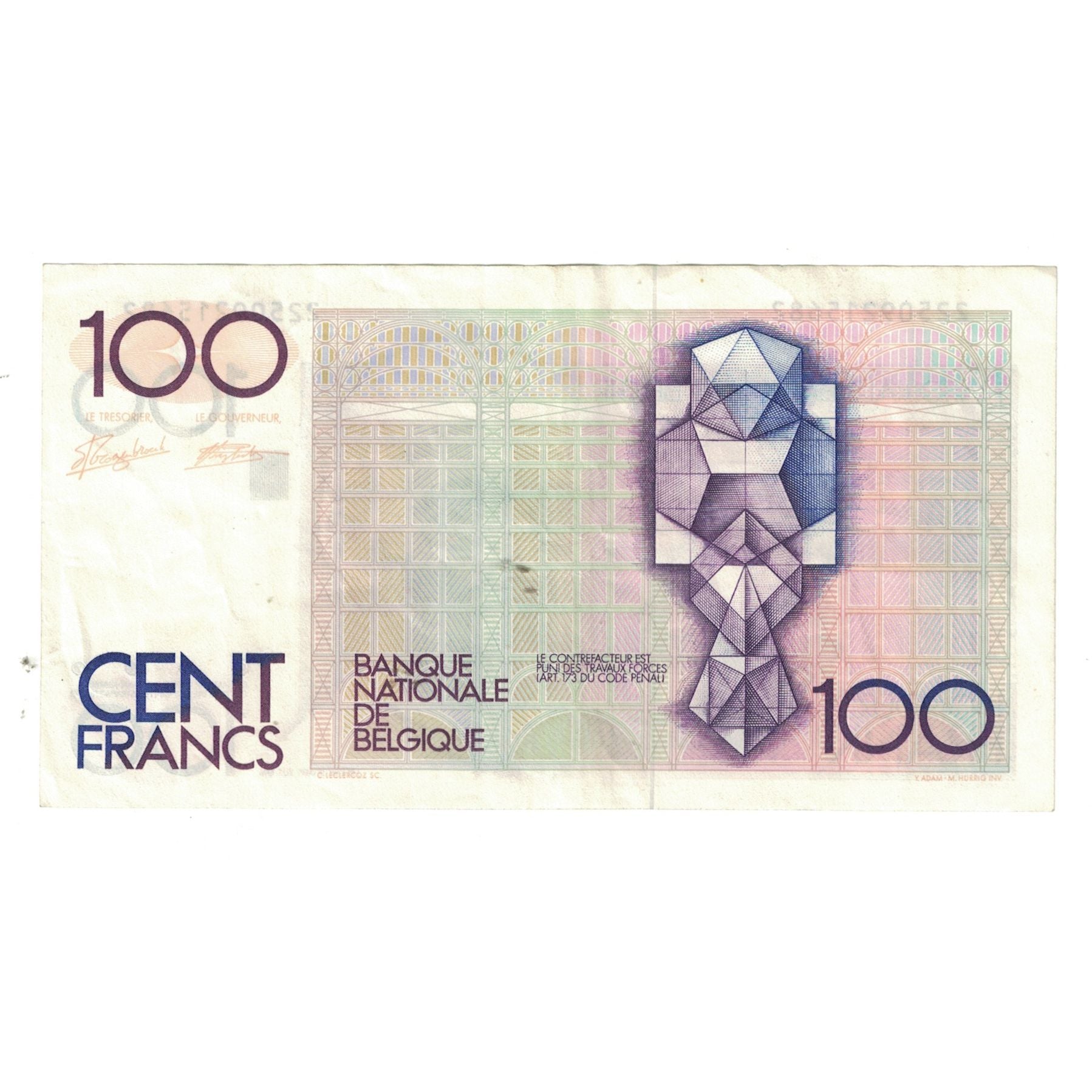 Banknote, Belgium, 100 Francs, 1978-1981, KM:140a, AU(55-58)