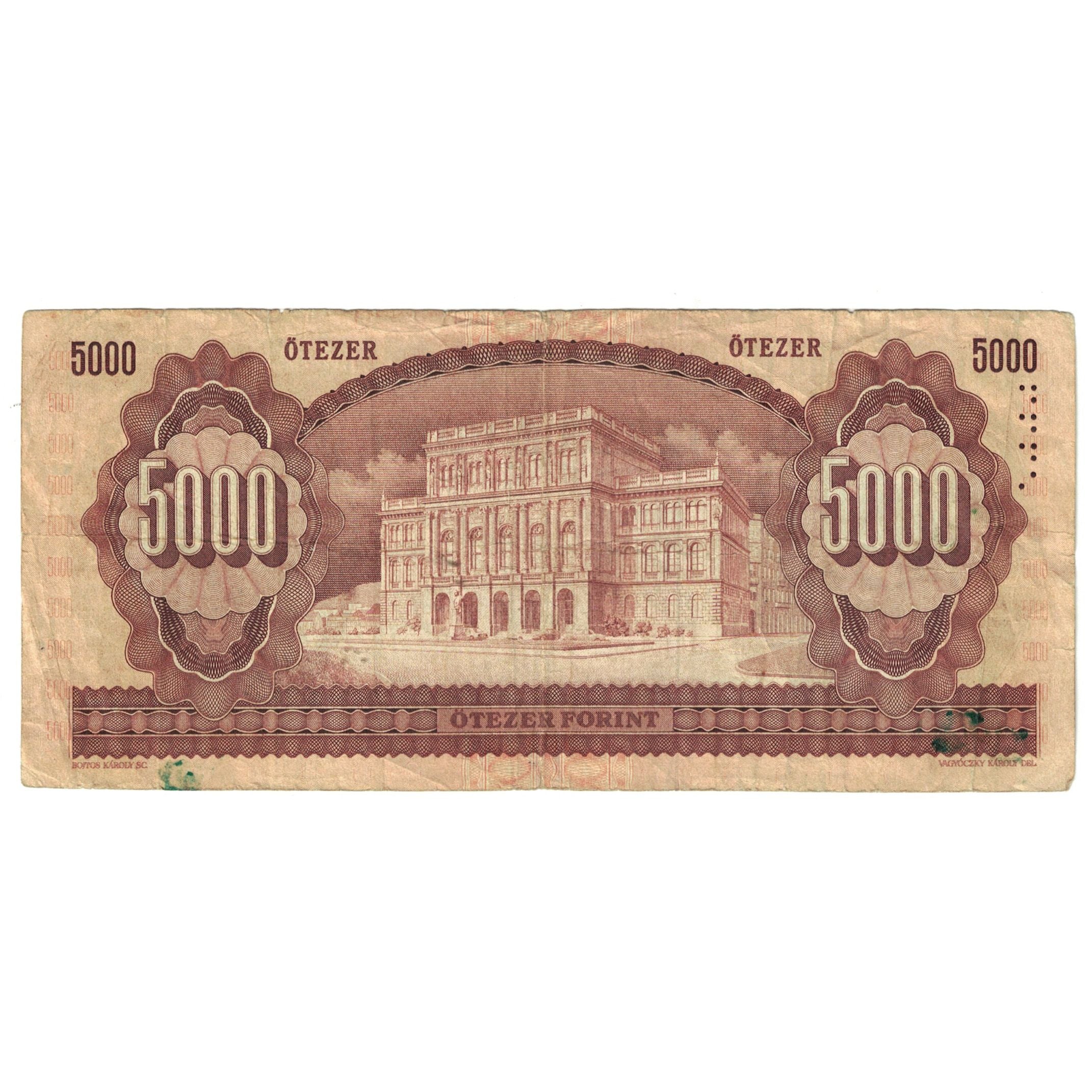 Banknote, Hungary, 5000 Forint, 1990, 1990-07-31, KM:177a, EF(40-45)