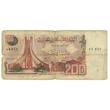 Nota, Argélia, 200 Dinars, 1983, 1983-03-23, KM:135a, VG(8-10)