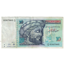 Nota, Tunísia, 10 Dinars, 1994, 1994-11-07, KM:87, EF(40-45)