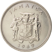 Münze, Jamaica, Elizabeth II, 20 Cents, 1969, Franklin Mint, VZ+