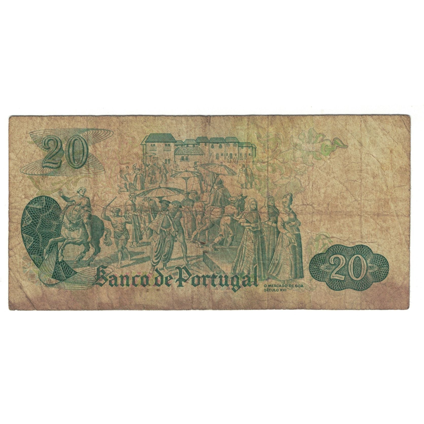 Banconote, Portogallo, 20 Escudos, 1971, KM:173, 1971-07-27, B