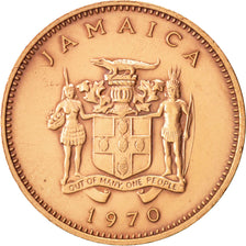 Münze, Jamaica, Elizabeth II, Cent, 1970, Franklin Mint, VZ, Bronze, KM:45