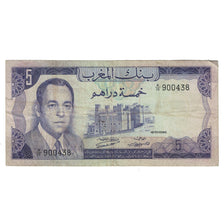 Banknote, Morocco, 5 Dirhams, 1970, KM:56a, VF(20-25)